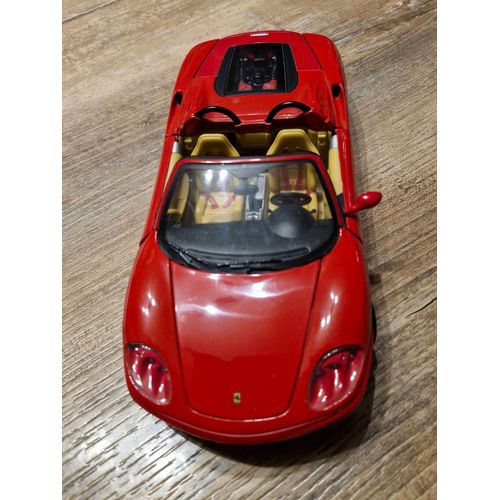 Ferrari 360 Spider Cabriolet/ Siège Bacquets Échelle 1/18 Eme-Hot Wheels