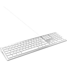 MOBILITY LAB ML304304 - Clavier Design Touch Filaire avec 2 USB pour Mac - AZERTY - Blanc et argenté