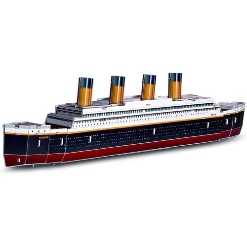 Puzelworx Adultes Kit De Modélisme-Puzzle En Mousse 3D Stem Excellent Cadeau-Projet De Bricolage Pour Enfants (Titanic),7134,Transparent