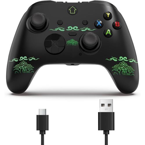 Wired Xbox One Controller Compatible Withxbox One,X/S,Series X/S,Usb Pc Remote With Programmable Buttons,Dual Vibration,Rgb Lighting,Turbo Function,Audio Jack (Need To Upgrade By Self)