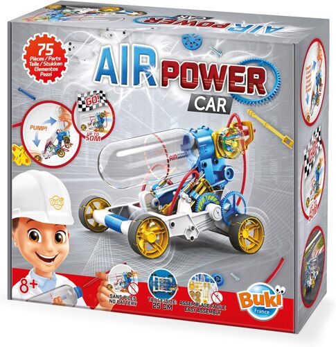 Mevronisshop-7502 - Air Power Car, 30 X 10.8 X 30 Cm, Bleu