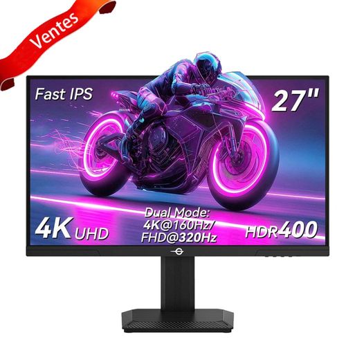 Écran de jeu TITAN ARMY P2712V,IPS rapide de 27 pouces,3840 × 2160 à 160 Hz et 1920 × 1080 à 320 Hz,HDR400,12 modes de jeu,assistance de jeu,temps de réponse à gris à gris de 1 ms,OD dynamique