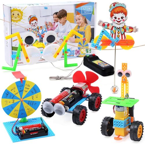 Kits Éducatifs De Sciences,5 Kits Robot Jouet Enfant,Jouet De Construction Bricolage Kit Éducatif Stem,Experiences Scientifiques Enfants 6 7 8 9 10 Ans,Stem Robotics Kit,Cadeau