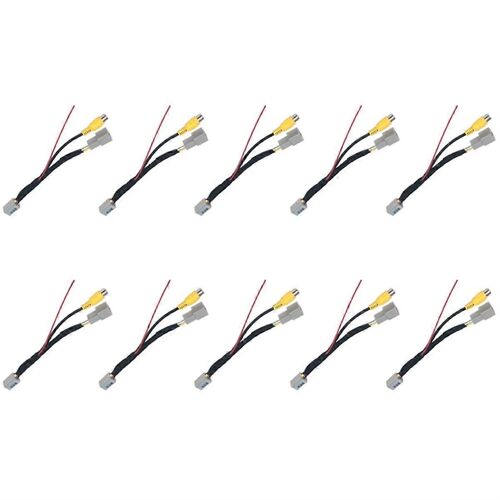 Câble Vidéo De Caméra De Recul 10 Pièces Pour Asx Gf Zj 13-20, Adaptateur De Câble De Conversion De Caméra De Recul
