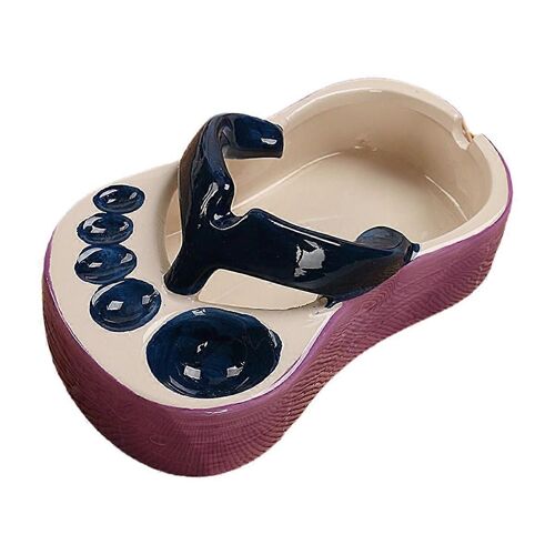 Assiette À Frites Originale En Céramique En Forme De Pantoufle Amusante, Porte-Gobelet À Frites Pour Restaurant