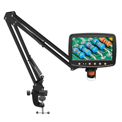 RIEVBCAU Support de bras de microscope flexible, support métallique réglable, support de microscope à pièce compatible avec