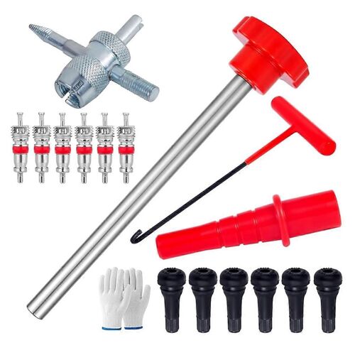 Kit D'outils De Changement Rapide De Valve De Pneu, Kit D'outils De Changement Rapide De Noyau De Tige De Valve De Pneu, Remplacement De Voiture, Vtt, Tru