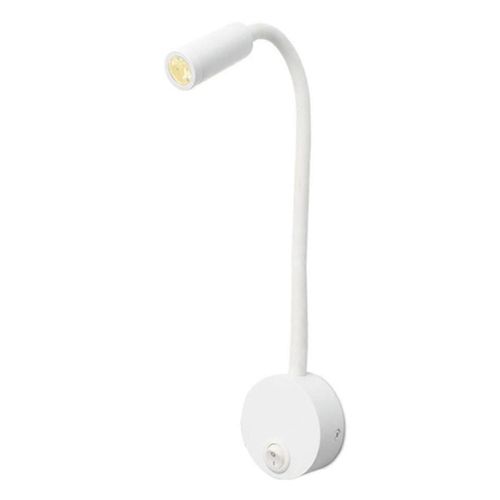 Applique Murale Led 3 W, Blanc Chaud 3 000 K, Col De Cygne, Ac 85-265 V, Type De Câblage, Lampe De Chevet Avec Réglage Rotatif