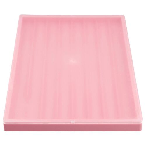 Boîte de rangement étanche pour touches de clavier avec couvercle, idéale pour l'affichage et la collecte de touches de clavier, rose