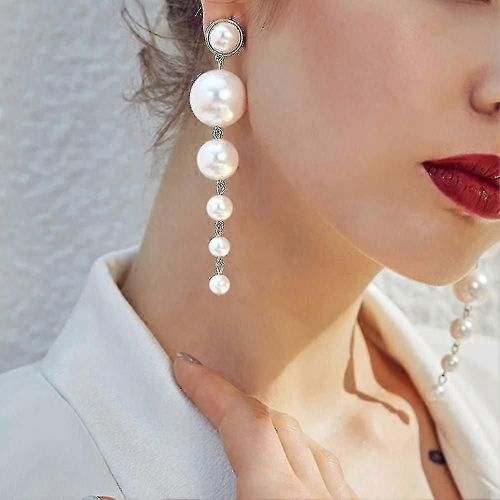 Boucles D'oreilles Pendantes En Perles Pour Femmes, Clous D'oreilles Pendants, Bijoux Pour Oreilles Percées, Cadeau Idéal Pour Les Femmes