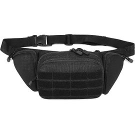 sac banane pour randonnée, course à pied, promenade de chien, noir