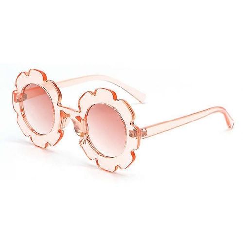 Lunettes de soleil rondes pour enfants, motif fleur de soleil, pour bébés