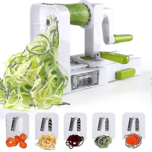 Spiraliseur 4 lames Spiraliseur de légumes Trancheuse à spirale pliable Courgette Nouilles Légumes Pâtes Spaghetti Maker638