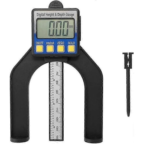 Pied à coulisse numérique LCD de haute précision, règle à vernier, jauge de profondeur, de hauteur et de profondeur avec plage de mesure