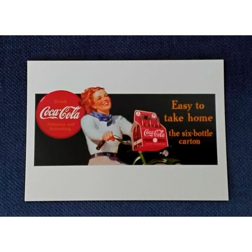 Carte Postale Colection Coca Cola - Représentant Illustration De Haddon Sundblom (1940)