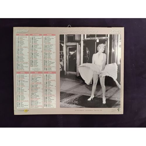 Almanach Du Facteur Année 2010 : Marilyn Monroe