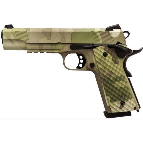 Réplique Airsoft Gbb 1911 Meu Rail Raven Full Metal Gaz Camo 1 Joule
