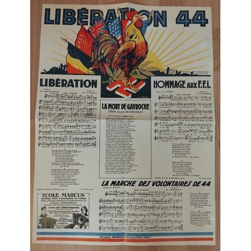 Poster Libération 44 - Éditions Marcus - Format 40 / 56 Cm