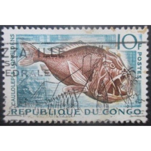 Congo N°147 Poisson Oblitéré