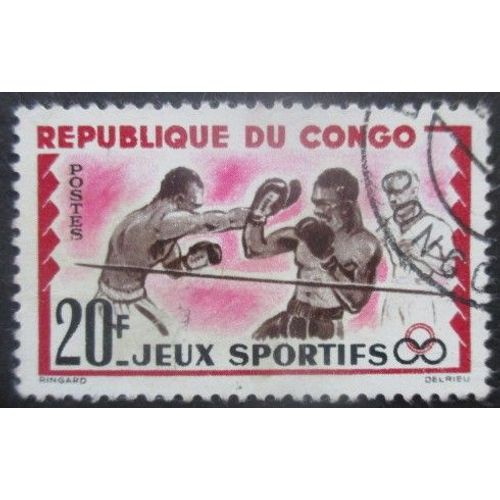 Congo N°150 Boxe Oblitéré