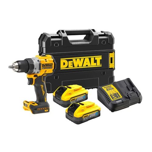 Perceuse visseuse DEWALT POWERSTACK - 2 Batteries 18V 5Ah - DCD800H2T-QW