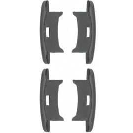 cyclingcolors 4x Embout guidage de lame de volet roulant en PVC noir, pour lame alu de 55 x 13mm