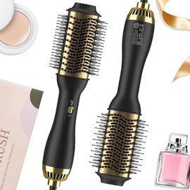 Tianyi-Brosse Soufflante, 2.0 Salon One-Step Brosse Chauffante Et Volumisante Pour Tous Types De Cheveux - Or Noir