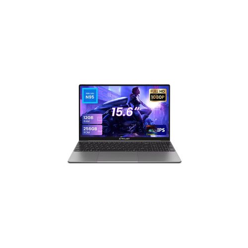 Ordinateur Portable 15.6" PC Windows 11 Stockage RAM 12Go SSD 256Go Écran IPS FHD 1080P Wifi 6