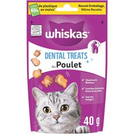 Apt-Whiskas Contrôle Du Tartre Poulet Friandises Pour Chats 40g Lot De 6