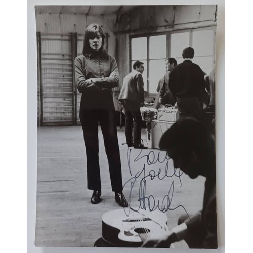 Photographie De Presse Dédicacée Françoise Hardy Par J-M Perrier