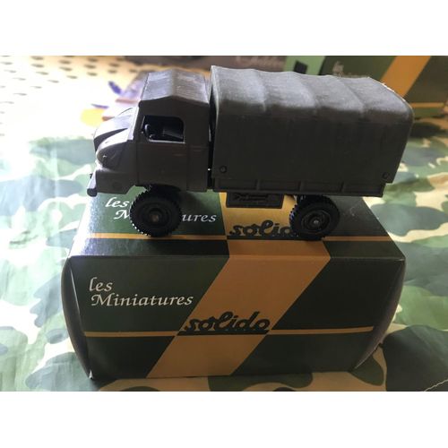 Camion Francais Simca Unic 4x4 S.U.M.B 1/50eme En Zamac De La Marque Solido -Solido-Solido