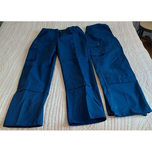 Lot De 2 Pantalons De Travail Marque Stcm Créations Lg82 Ou 2ej Couleur Marine