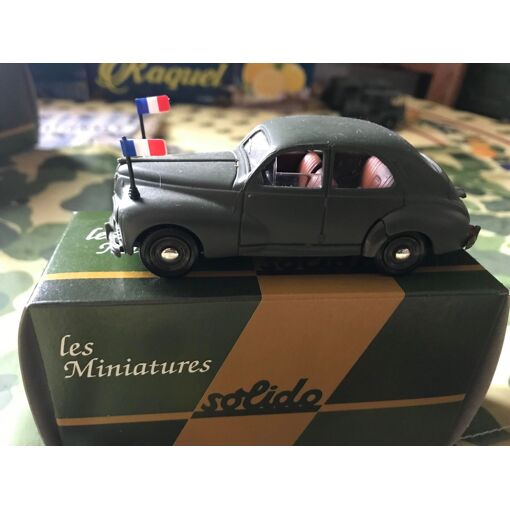 Modèle Réduit Peugeot 203 Découvrable Solido 1/43 - Occasion En Boîte - Très Bon état Comme Neuf - Collection Voiture Citadine