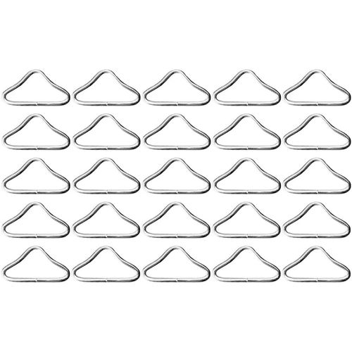 Sept-30pcs Boucles Triangulaires Métalliques Pour Trampoline, Connecteurs En Anneau Pour Sangle, Clips Robustes Pour Accessoires De Sport