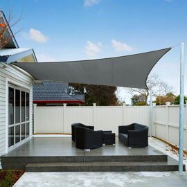 Voile D'Ombrage Rectangulaire Hdpe 180 X 320 Cm UV Protection 98% Pergola Serres Filet Coupe Vent Résistant Aux Déchirures Pour Jardin, Pelouse