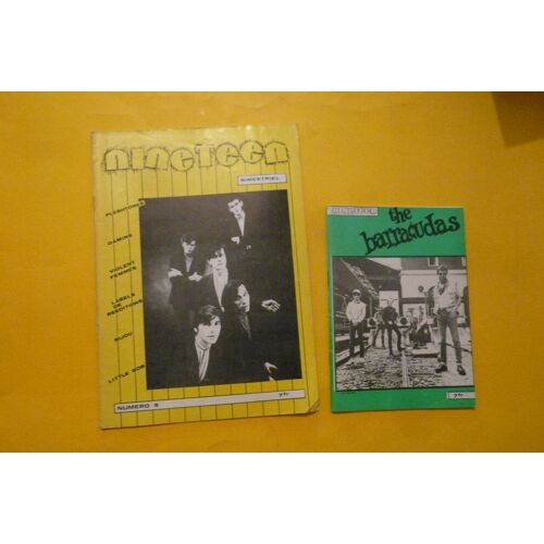 Lot De 2 Magazines - Nine Teen N°5 - Juillet Août 1983 + Le Supplement Au N°5  ; The Barracudas .