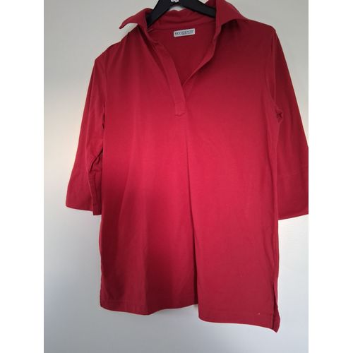 T-Shirt Rouge Manche 3/4 "T- 38-40" 3 Suisses Femme