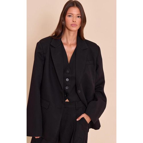 Blazer De Tailleur Style Dad Oversize Noir, Noir