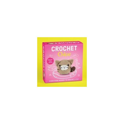 Pil Crochet Kit For Beginners - Chloe The Cat Amigurumi - Complete Diy Kit With Step-By-Step Instructions, Yarn, Hook, Safety Eyes & Stuffing - Make A Stuffed Cat