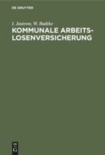 Kommunale Arbeitslosenversicherung