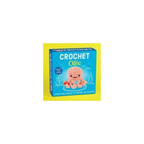 Pil Crochet Kit For Beginners - Ollie The Octopus Amigurumi - Complete Diy Kit With Step-By-Step Instructions, Yarn, Hook, Safety Eyes & Stuffing - Make A Stuffed Octopus