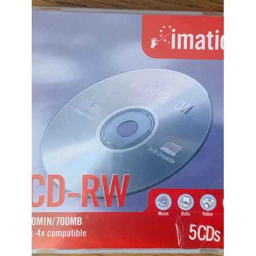 Lot de 5 CD -RW de marque IMATION