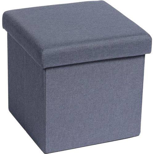 Tianyi-Coffre A Jouets Poufs Et Repose Pieds Chevet De Lit Meuble Salon Volume De 20 L Rangement Jouet Enfant Limite De Poids 150kg (Bleu-1)
