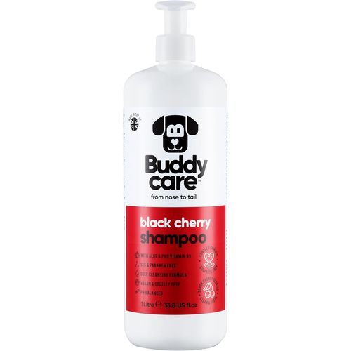 Sept-Shampooing Cerise Noire Par - Shampooing Nettoyant En Profondeur Pour Chiens - Parfum Fruité - Avec De L'aloe Vera Et De La Provitamine B5 (1l)