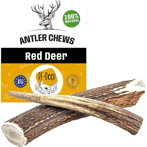 Teppc-Rf-Deer Bois De Cerf Élaphe M Hard 1 Pièce - 100% Naturel Bâtonnets Jouets À Mâcher Naturels Pour Chien, Mâcher Des Os Pour Le Plaisir Et Les Soins Dentaires, Favorisant L'hygiène Dentaire