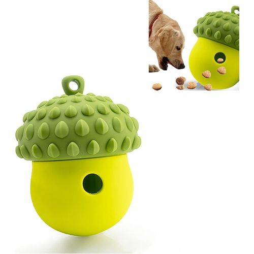 Jouets À Mâcher En Forme De Pomme De Pin Pour Chiens Agressifs Jouet Pour Chien Presque Indestructible,Jouets Interactifs Pour Chiens De Taille Moyenne Et Grande(Vert)