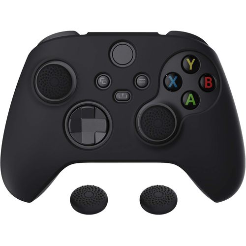 Sept-Coque Pour Xbox Series X S Manette Protection Accessoires,Housse Silicone Avec Capuchon Joystick,Cover Skin Pour Xbox Series X S Controller Grip-Noir,Pure Série