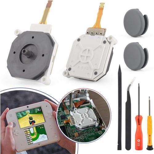 SEPT-2PCS pour Nintendo 2DS 3DS Joysticks Remplacement Analogique pour Nintendo 3DS XL Joysticks 3D Module Potentiomètre pour Nintendo 3DS LL Joystick Manette Accessoires avec Outils