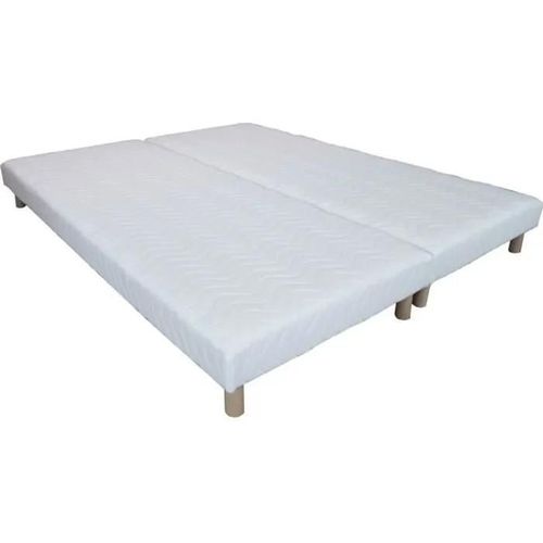 Ensemble De Sommiers Tapissiers - Umberto Ravelli - 90x200 - 11 Lattes En Pin Massif - Blanc - 2 Places