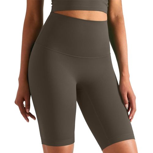Shorts De Sport Femme Taille Haute Cycliste Femme Legging Court Anti Frottement Cuisse Short Running Femme Longueur Genou